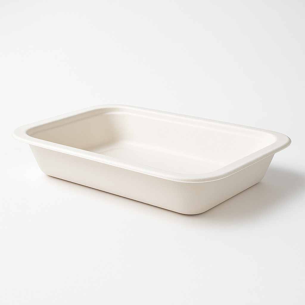 1200 ml sugarcane container — Deliveroo Packaging Belgium