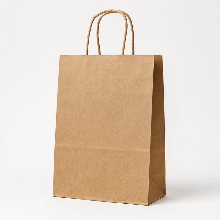 Paper bag with twisted handle, brown 250x150x320 mm