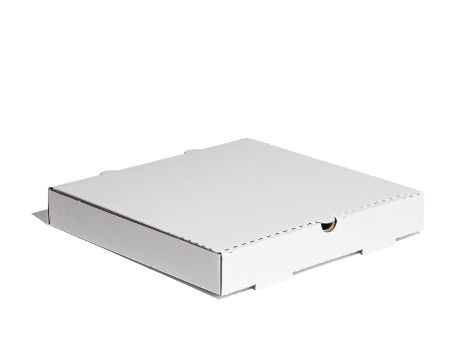 Pizza box, white-brown 26x26x4 cm